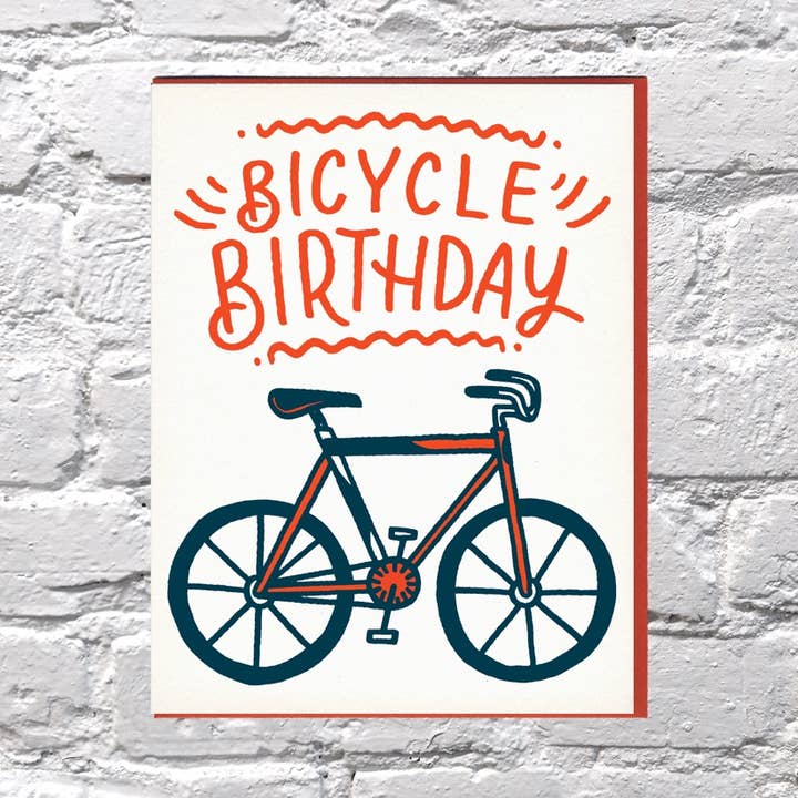 Tarjeta de cumpleaños para bicicleta para venta al por mayor de Bench Pressed