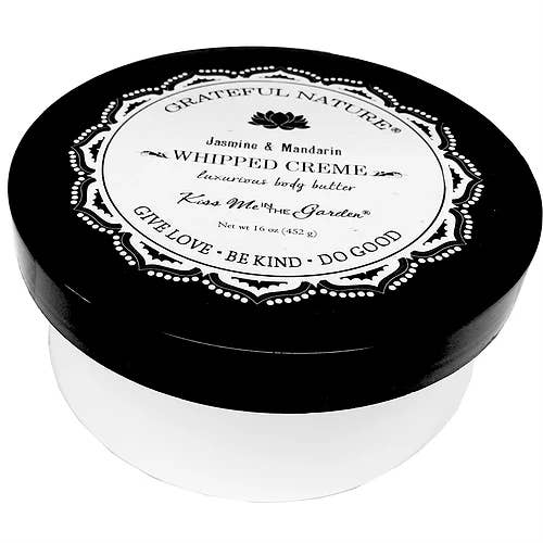 16 oz Grateful Nature Whipped Body Crème for wholesale by Kiss Me in the Garden