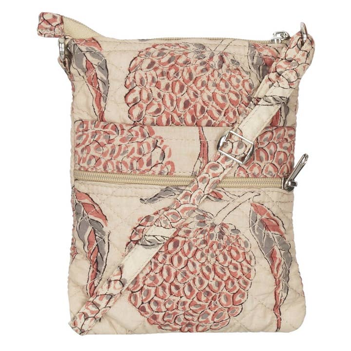 White Lotus Fashions - Wholesale Crossbody Bag - Women's - GreenJute "Walker" Crossbody Bag - Custard Apple(KK1103)