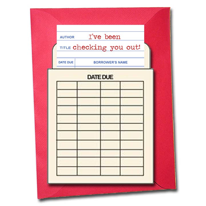 Ich habe dich überprüft! Romantische Grußkarte für den Großhandel von Fly Paper Products