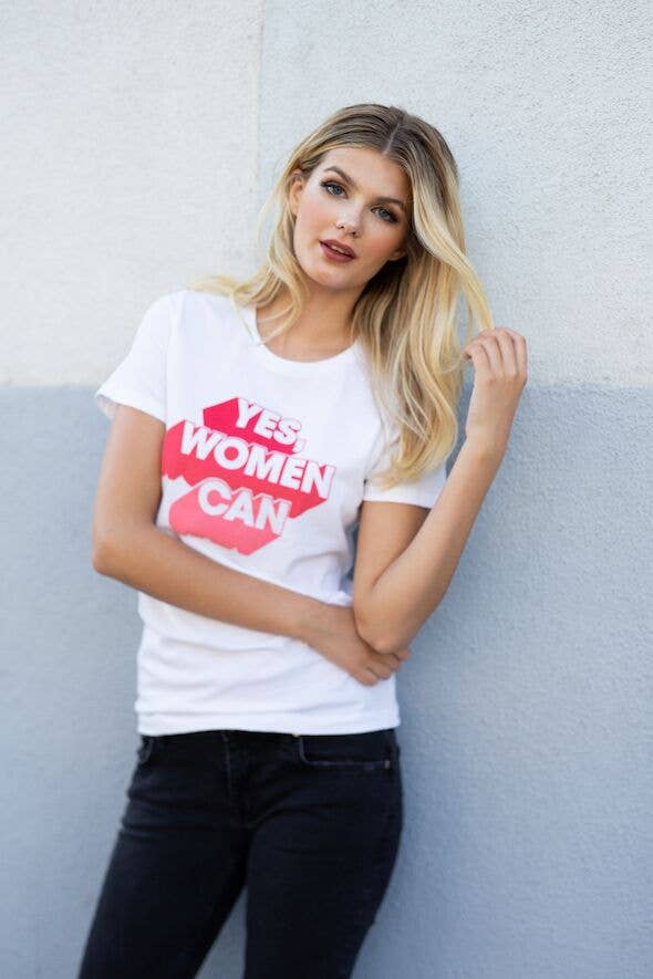 Skylar Yoo - Wholesale Screen Printed T-Shirt - Women's - Yes, Women Can4