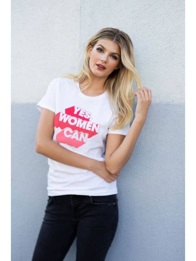 Skylar Yoo - Wholesale Screen Printed T-Shirt - Women's - Yes, Women Can4