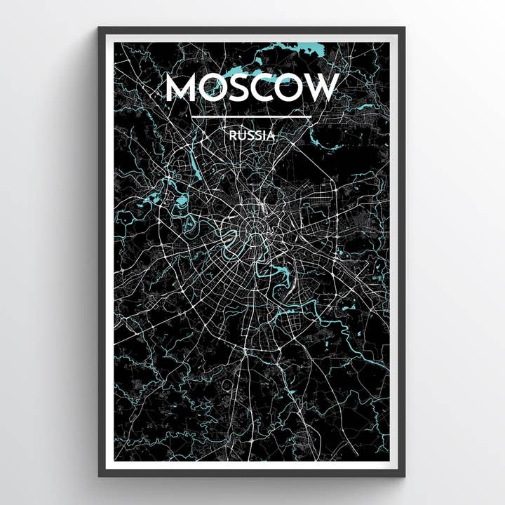 Moscow City Map for wholesale by Point Two Design Group