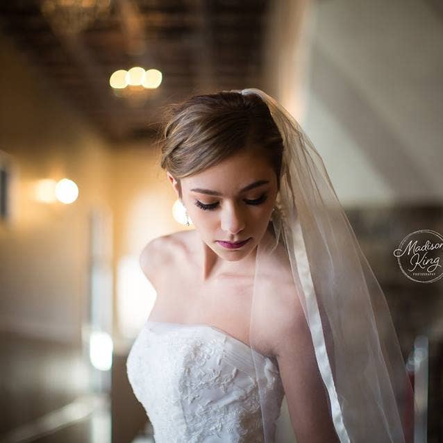 Over the Moon Bridal - Wholesale Veil - Women's - 108" Cathedral Wedding Veil Ribbon Edge