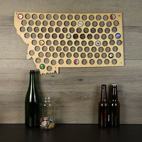 Torched Products - Wholesale Wall Accent - Men’s Gift State Beer Cap Map – Beer Cap Collector/Display85