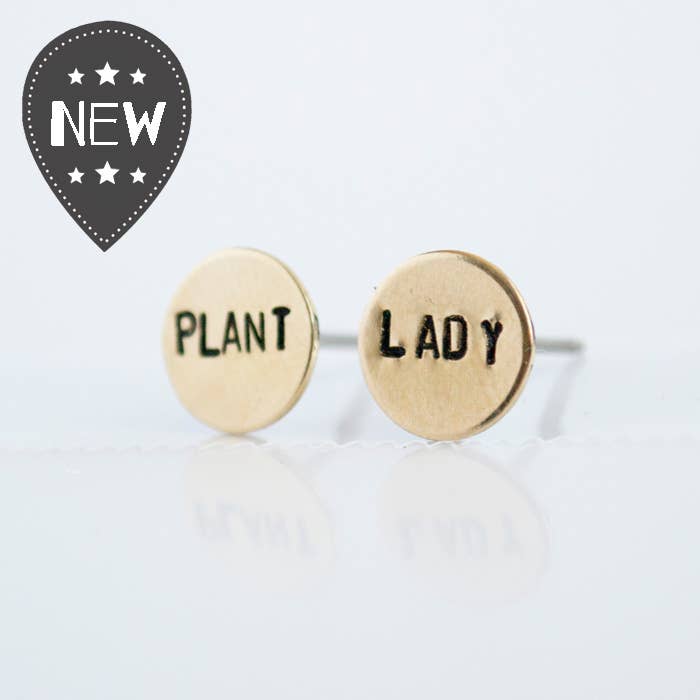 Grey Theory Mill - Vente Clous d'oreille - Boucles d'oreilles PLANT LADY, bijoux et1