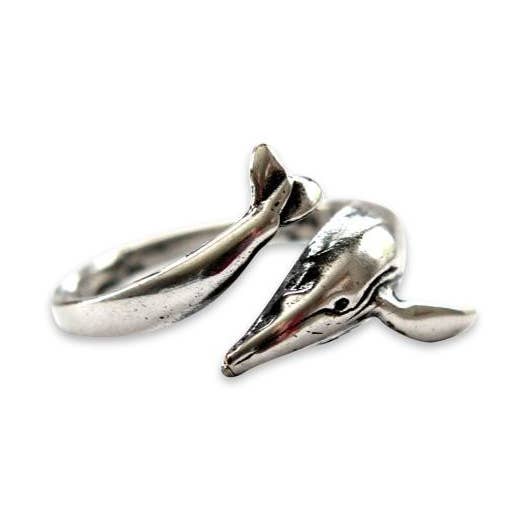 Humpback Whale Ring - Solid Sterling Silver for wholesale by Moon Raven Designs