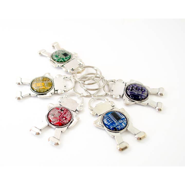 Circuit Robot Keychain for wholesale by Circuit Breaker Labs