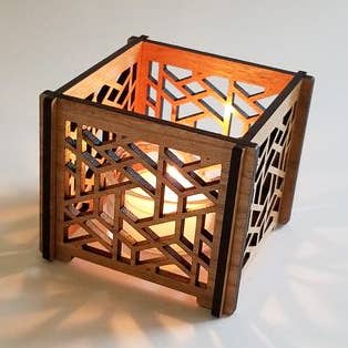 GioGio Design - Wholesale Candle Holder - Hurricane Votive - Lattice Star0