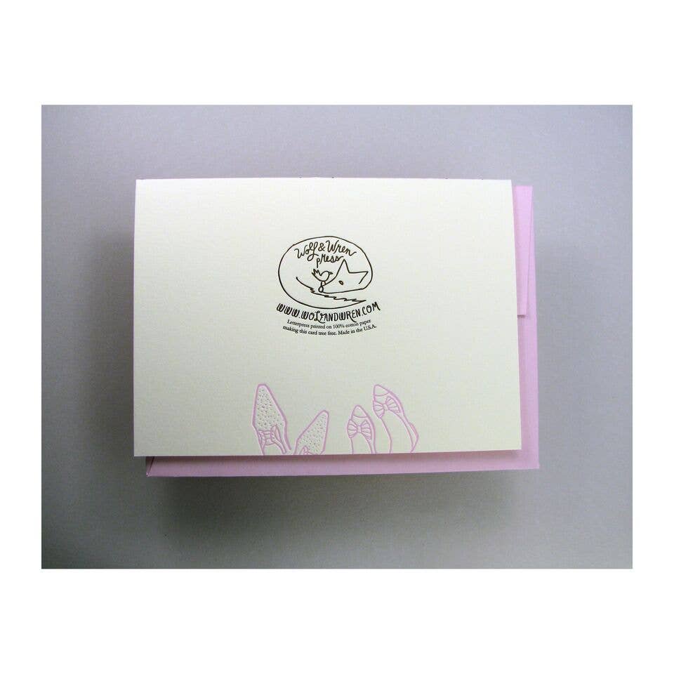 Wolf & Wren Press - Wholesale Wedding Card - Dancing Feet Wedding2