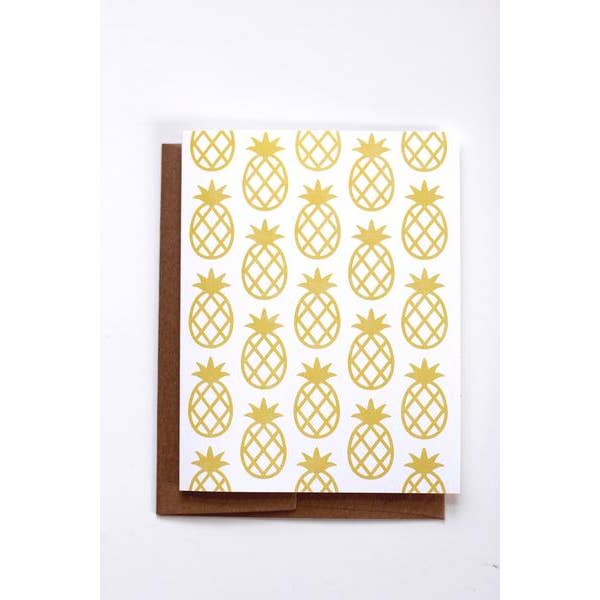Ananas mönster kort - låda med 6 för wholesale av Rare Bird Co. + Pauline Stanley Studio