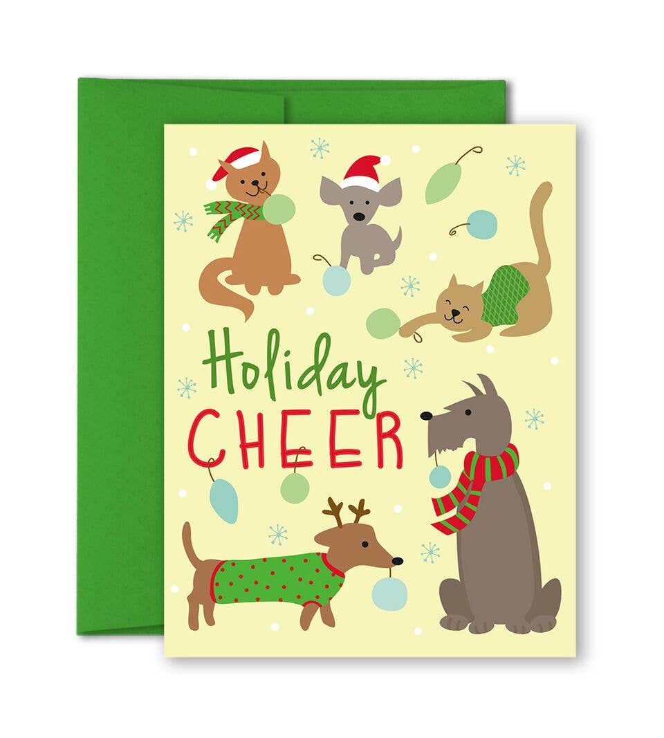 The Imagination Spot - Wholesale Christmas Card - Christmas - Pet Holiday Card - Single or Boxed Set0