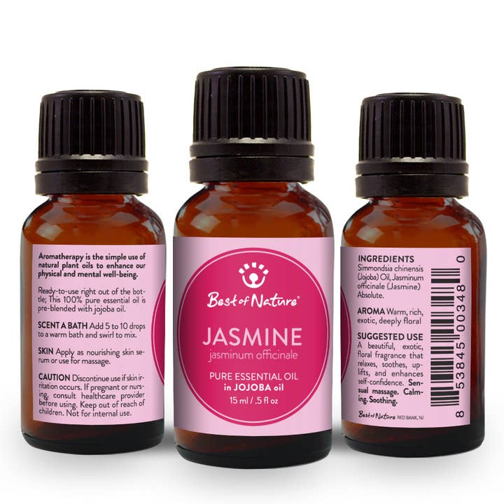 Best of Nature - Wholesale Essential Oil - Jasmine Absolute Essential Oil Blended with Jojoba Oil -15ml4