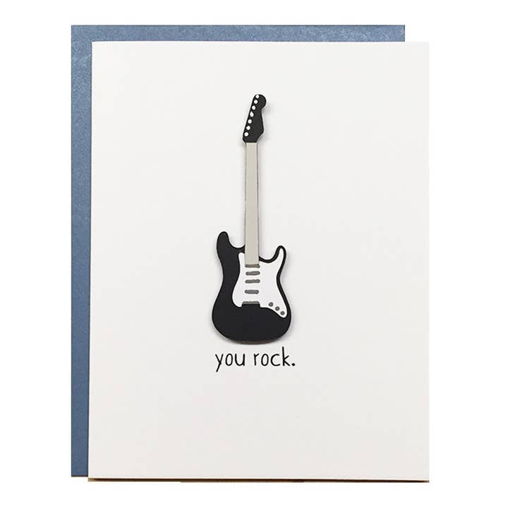 You Rock Card, Handmade Greeting Card for wholesale by Pepper Pop