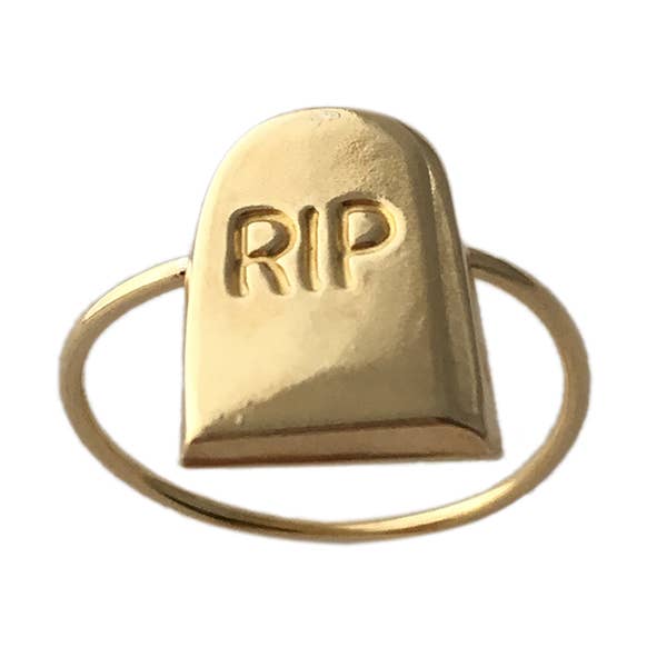 RIP Handmade Brass Ring for wholesale by Butter Brass by Vittrock