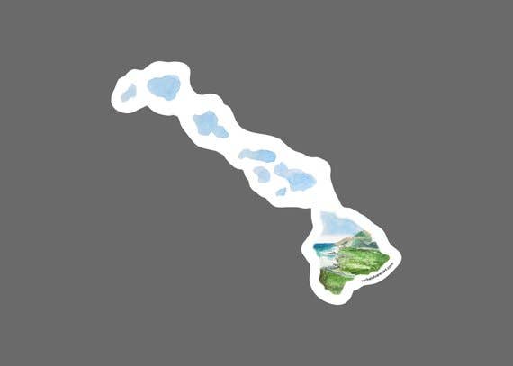 Rachel Alvarez Art - Wholesale Sticker - Hawaii Vinyl Sticker - Large1