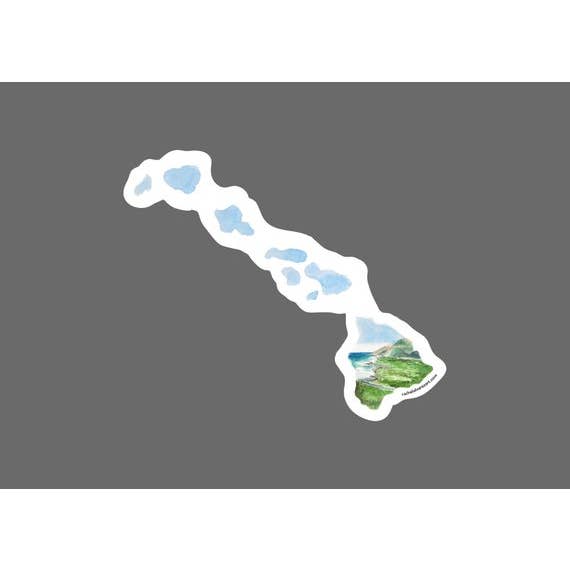 Rachel Alvarez Art - Wholesale Sticker - Hawaii Vinyl Sticker - Large1