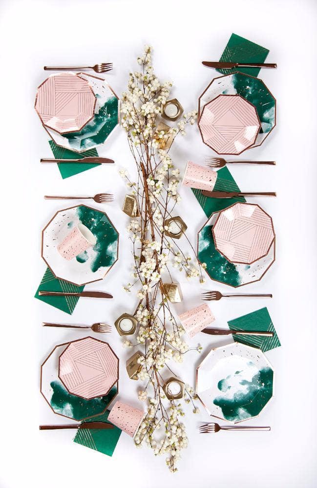 Harlow & Grey – wholesale Engångskopp – Manhattan - Rosa Confetti Papperskoppar2