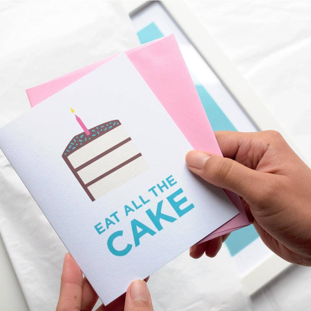 Graphic Anthology Greeting Cards - Wholesale Birthday Card - Eat All the Layer Cake Birthday Greeting Card2