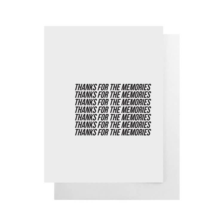 REMOVED BRAND - Wholesale Thinking of You Card - Thanks For The Memories Card0