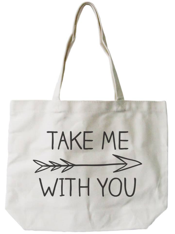 Take Me with You Jumbo Canvas Bag for wholesale by 365 In Love