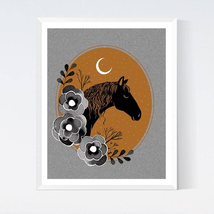 Craftedmoon - Wholesale Art Print - 8" x 10" Midnight Horse0
