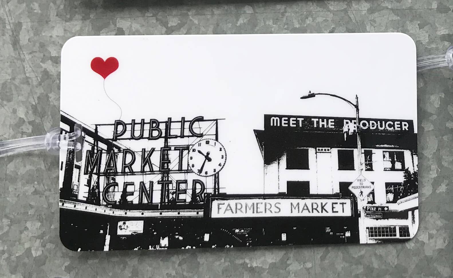 noteify - Wholesale Luggage Tag - Seattle Pike Place Market Luggage Tag1