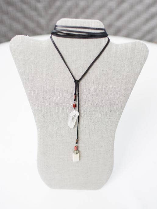 Joni Wrap - svart läder för wholesale av Fearless Memories Jewelry