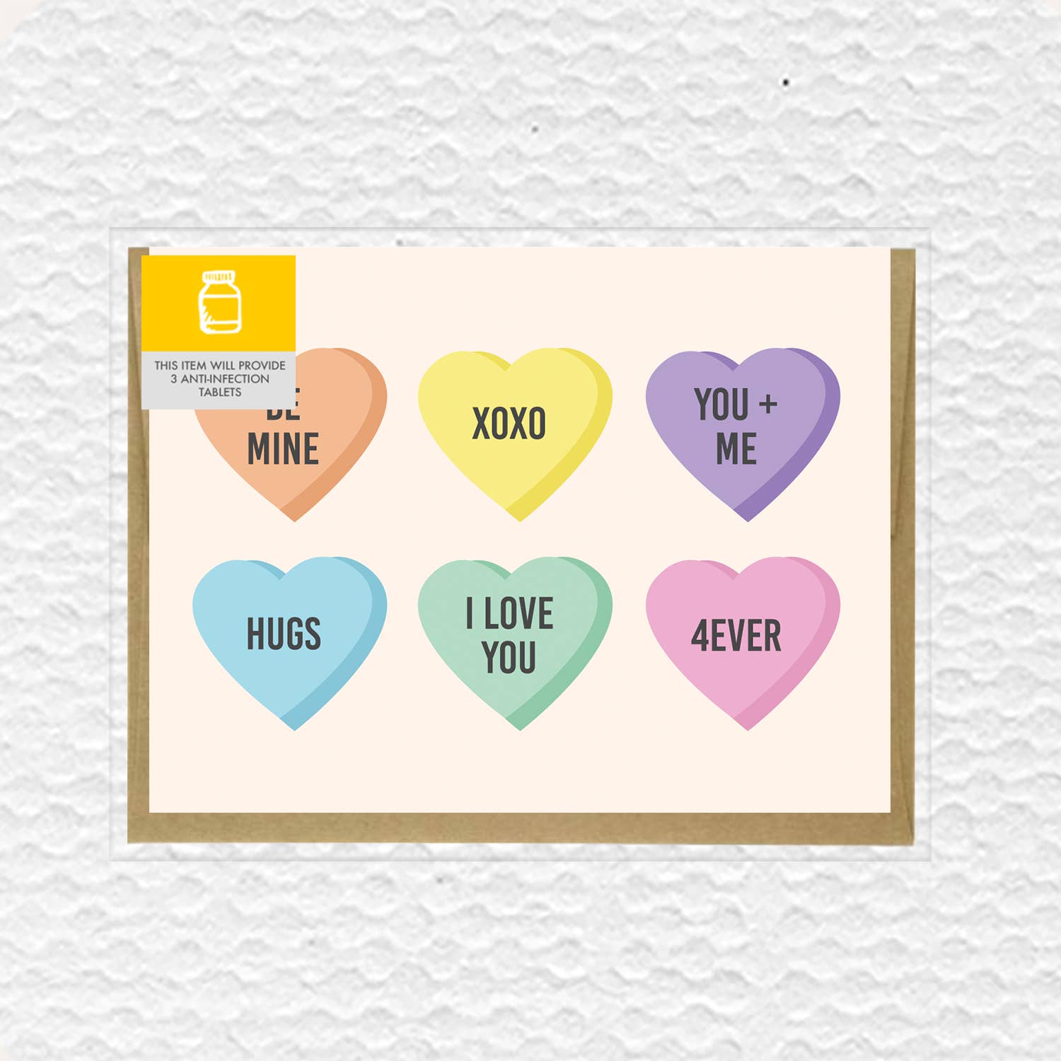 IMPAPER - Wholesale Valentine's Day Card - Candy Heart Valentine’s Day Greeting Card1