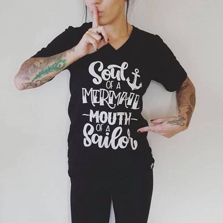 Alma De Una Sirena Boca De Un Marinero Camiseta O Tanque para venta al por mayor de spillthebeansetc