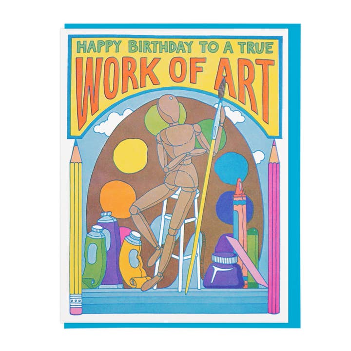 Lucky Horse Press – wholesale Birthday card – Work Of Art Birthday