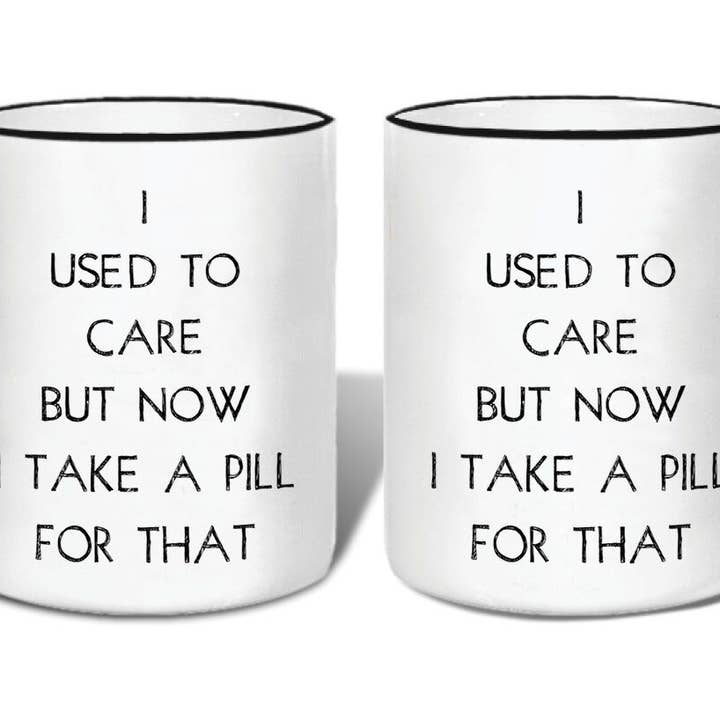 I Used to Care but Now Mug for wholesale by Quippy Brand