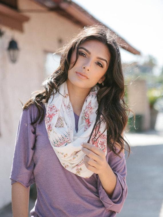 Écharpe circulaire en coton pour femme pour la vente par Lamixx