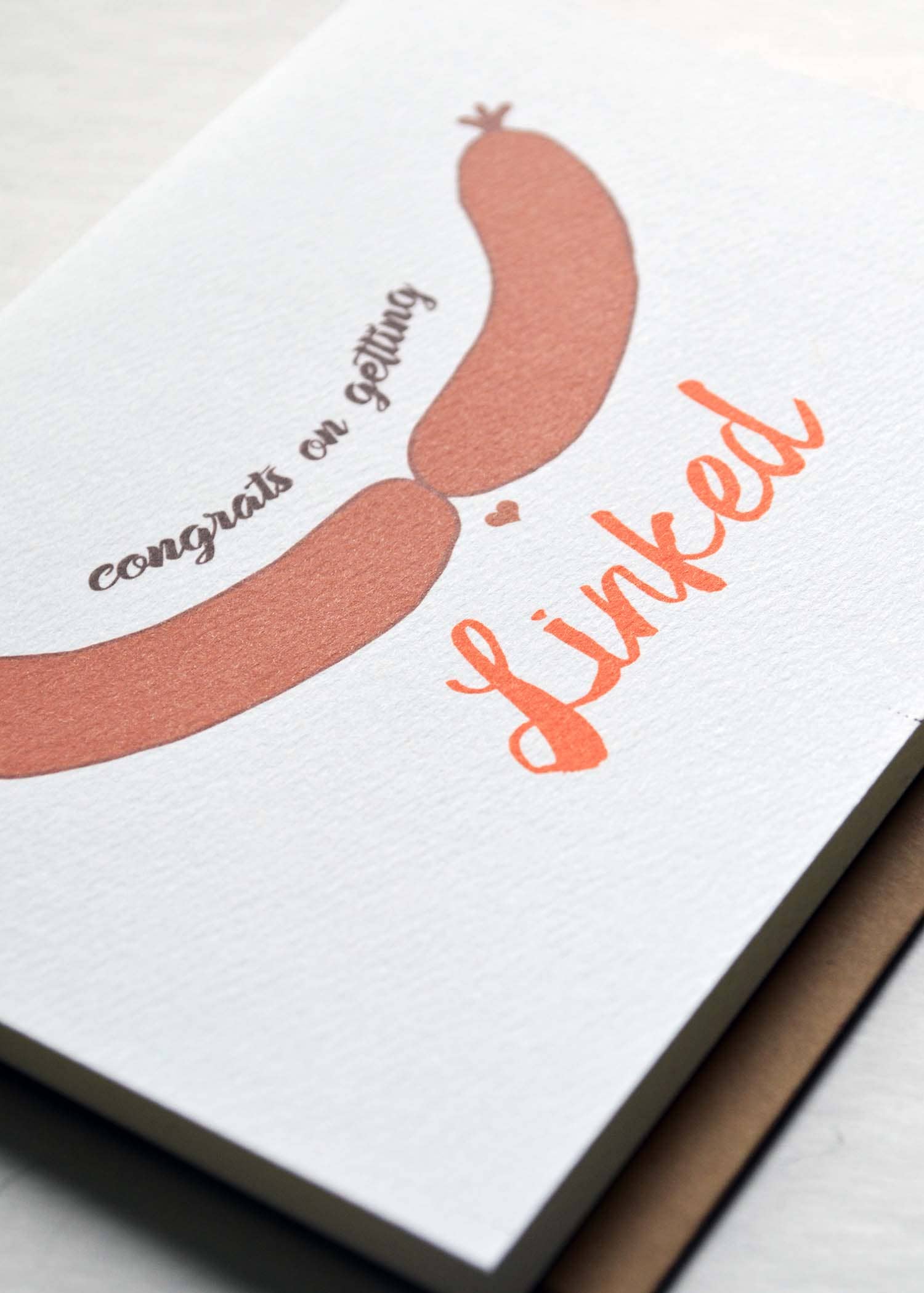 Cracked Designs – wholesale Congratulations card – Getting Linked1