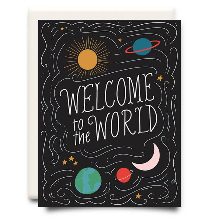 Welcome to the World | New Baby Greeting Card for wholesale by Inkwell Cards
