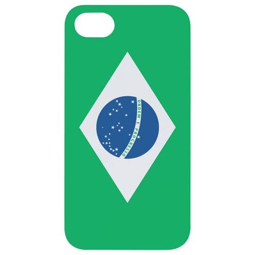 Weiß beschichtetes Rosenholz - Flagge Brasilien UV-farbig bedruckt für den Großhandel von OTTO CASE