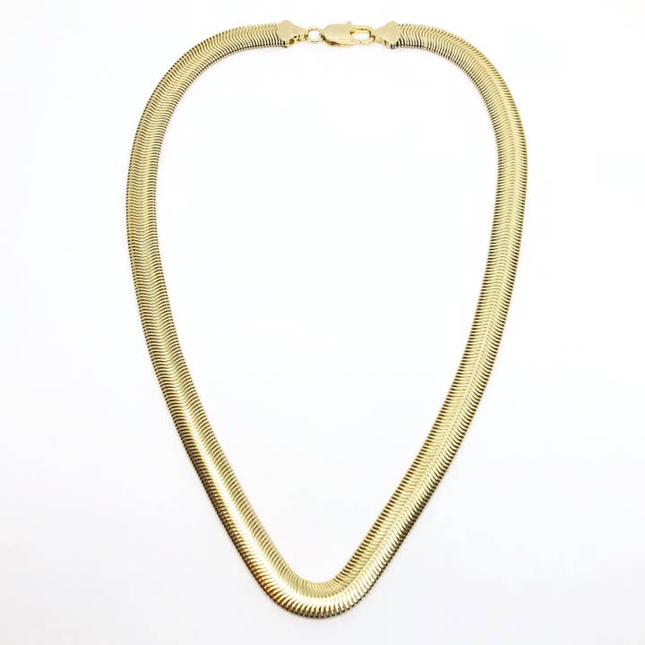 18K GL 8mm Schlangenkette für den Großhandel von Donna Italiana