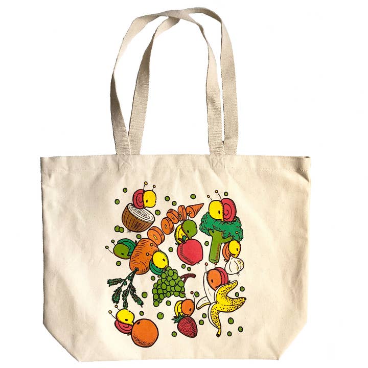 Sac fourre-tout aux fruits aux légumes pour la vente par everyday balloons print shop