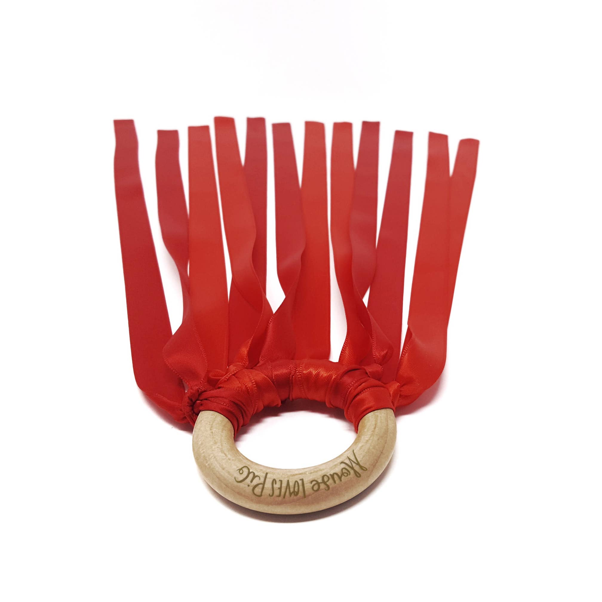 Mouse Loves Pig - Wholesale Toy Wand - Kids - Red Ribbon Wand2