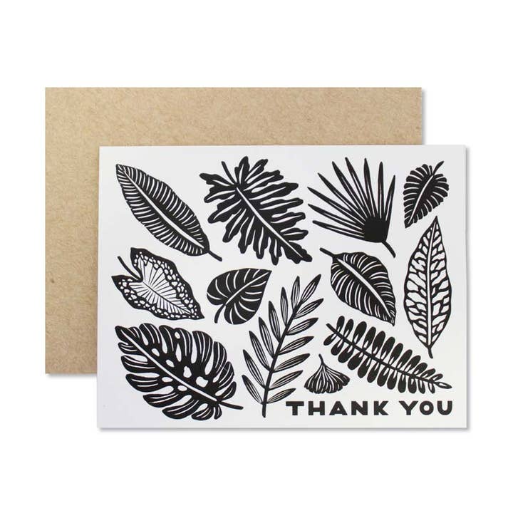 Cartão de folhas de agradecimento por atacado de Wild Hart Paper