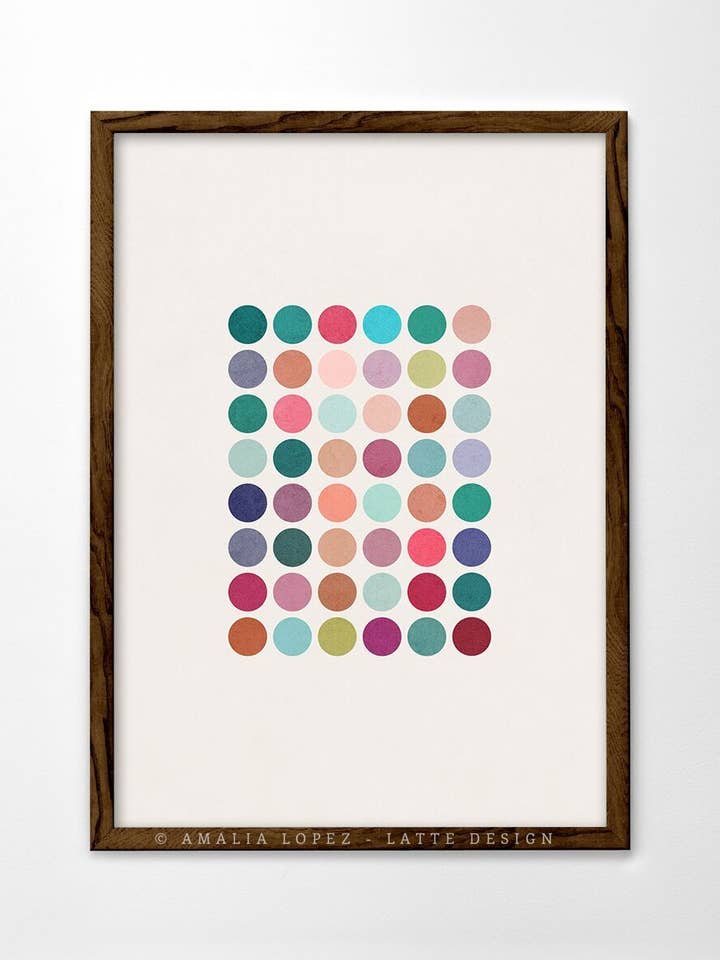Cluster 1 Art Print. Geometrische print voor wholesale door Latte Design