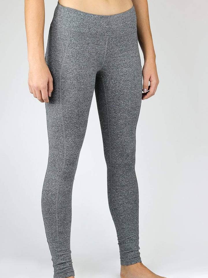 Legging gris Superflow Mid Rise pour la vente par Pi Movement