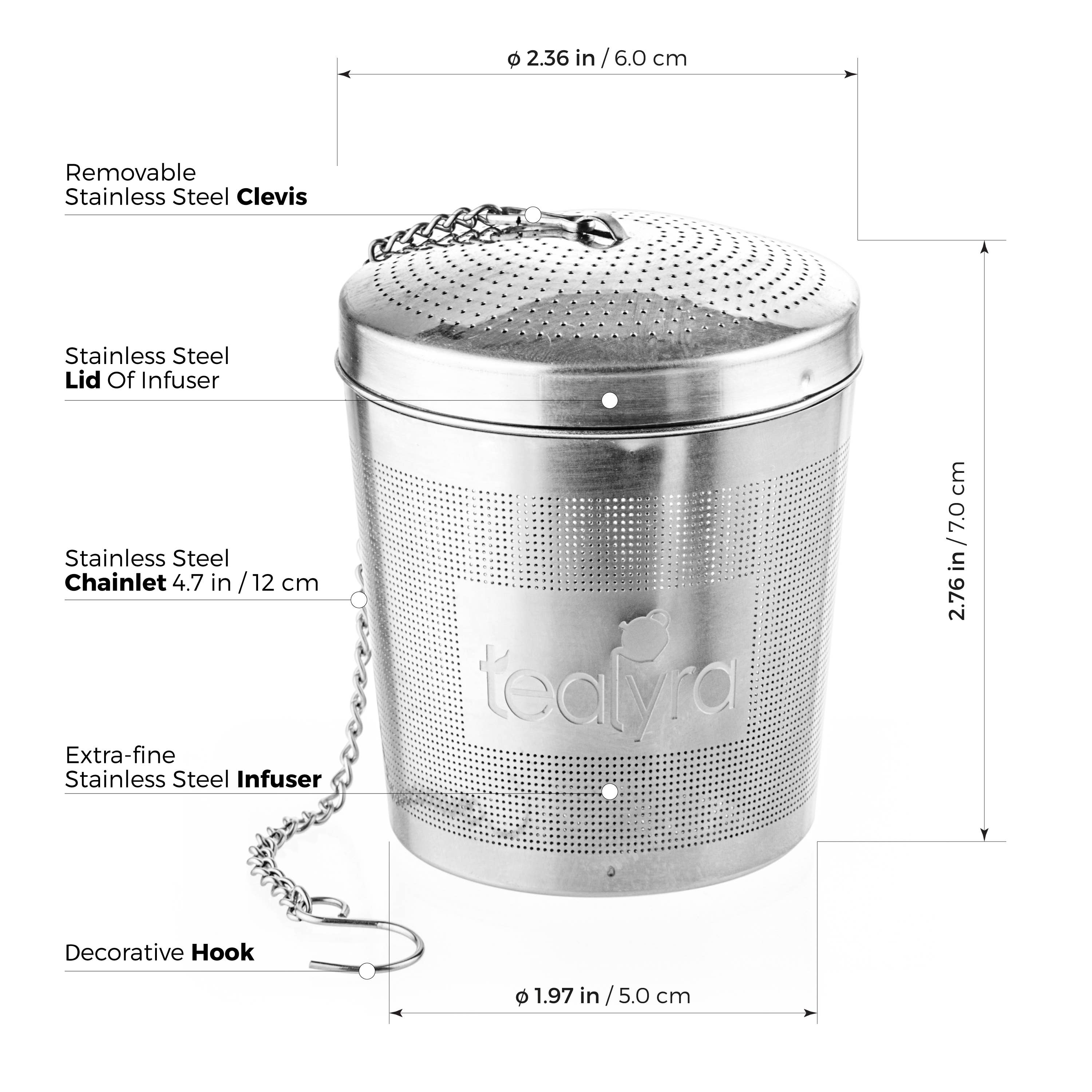 TEALYRA / LUXBE – Großhandel Teesieb/-Infuser – EasyTea Infuser Ballsieb mit großer Kapazität2