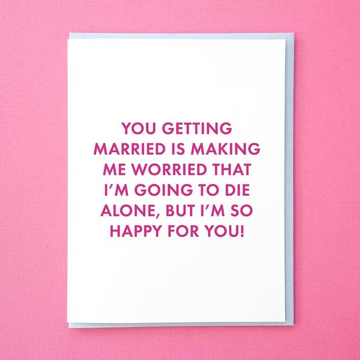 Tick Tock Press - Wholesale Love Card - Worried I'll Die Alone0