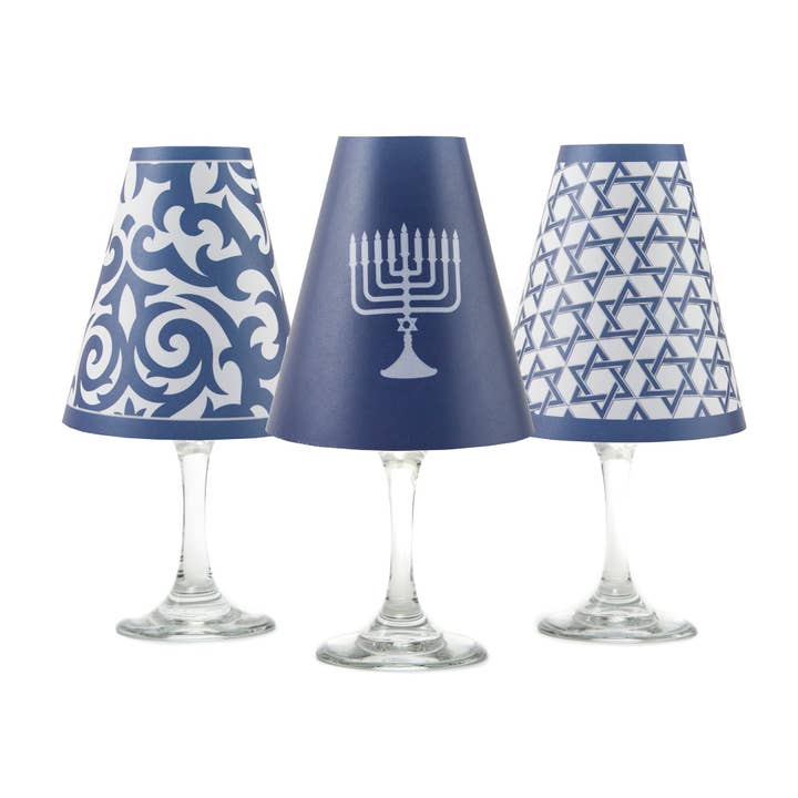 Tons de vidro de vinho Hanukkah de férias por atacado de di Potter