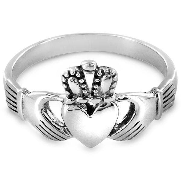 West Coast Jewelry – wholesale Band/Stackad Ring – Elya polerad irländsk Claddagh Ring