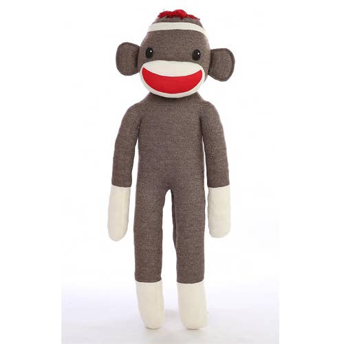 Life-Size 6ft (72”) Sock Monkey-Giant Plush Cuddly Companion and other Purchase Wholesale giant plush toys. Free Returns & Net 60 Terms on Faire trending on Faire.