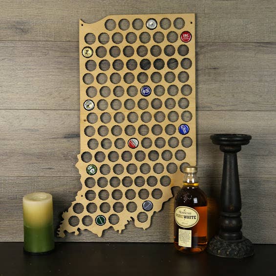 Torched Products – Engroshandel 3D-vægkunst – Mænds gave tilstand øl cap kort - Beer Cap Collector/Display73