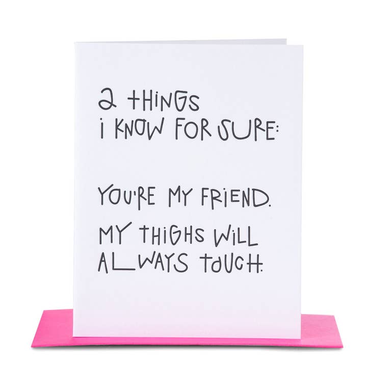Paper Epiphanies - Wholesale Friendship Card - Thigh Gap1