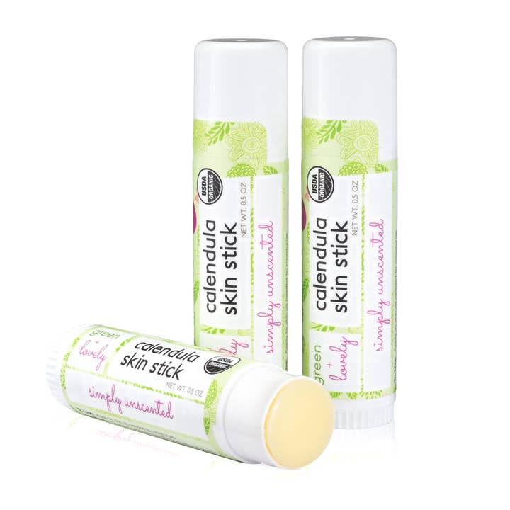 green + lovely - Wholesale Verzorgende zalf/balsem/crème - Calendula Salve Skin Stick 0.5oz - Ongeparfumeerd, biologisch2